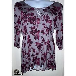 Torrid Babydoll Hi Low Floral Print sz 0